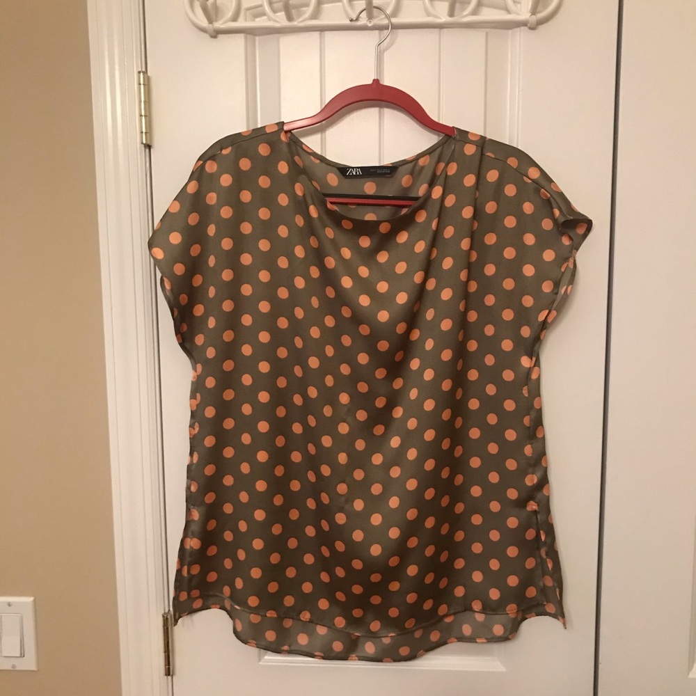 Zara silk shirt